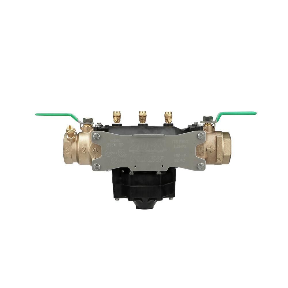 1-375XLS Zurn® Wilkins 1" Composite Vessel Backflow Preventer w/ Quarter-Turn Ball Valve, FNPT,  Reduced Pressure, Reinforced Nylon
