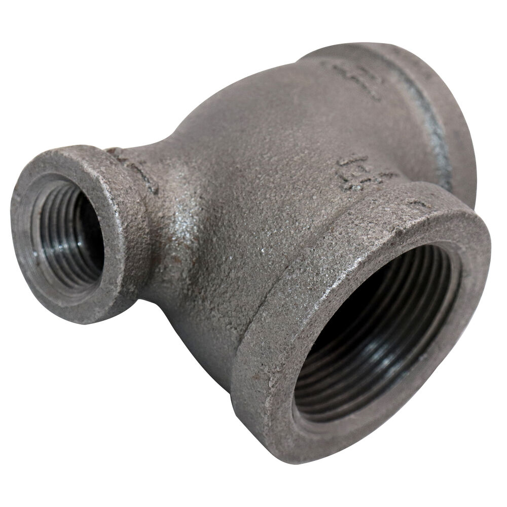 FIG 1105R Pipe Reducing Tee, 1-1/4x1/2x1-1/4 in, FNPT, 150 lb, Malleable Iron, Black, Import