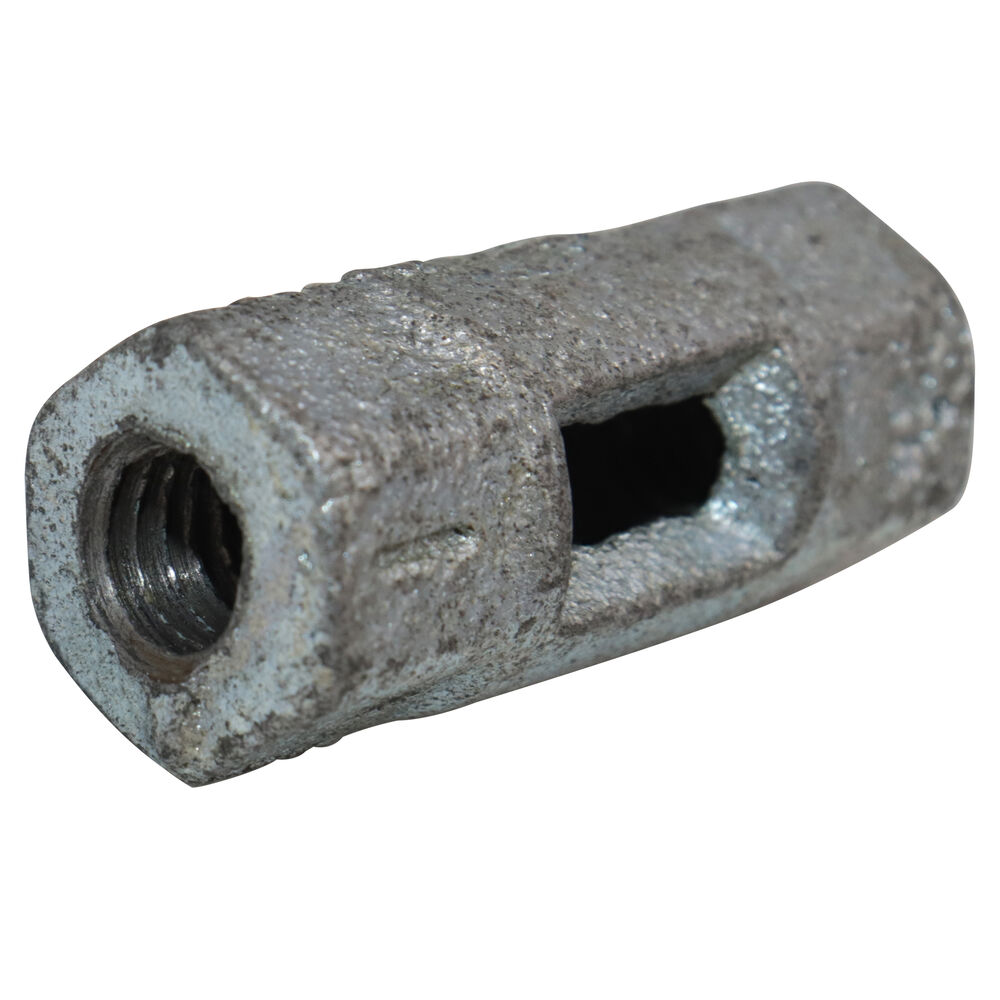 0500319017 FIG 136 Straight Rod Coupling, 3/8" Rod, 730 lb Load, Malleable Iron, Galvanized, Domestic