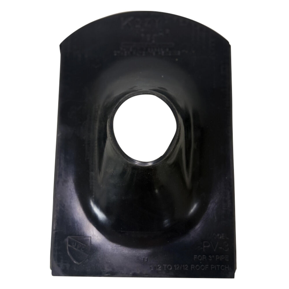 PV-3 Kozy Kollar 3" EPDM Roof Flashing Kit, Inside Install