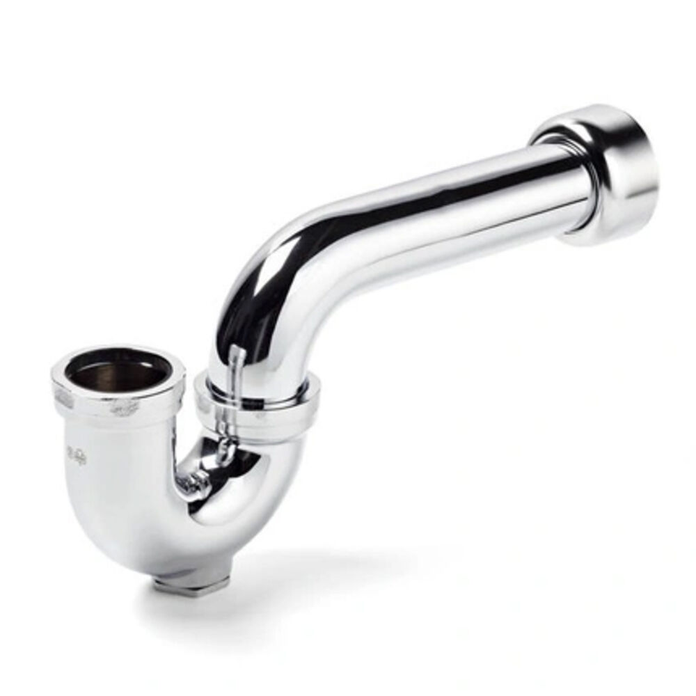 8904-CBECO MCGUIRE 1-1/2x2" Adjustable 17 ga P-Trap w/ Cleanout Plug, Slip Nut Connection, Cast Bronze, Chrome