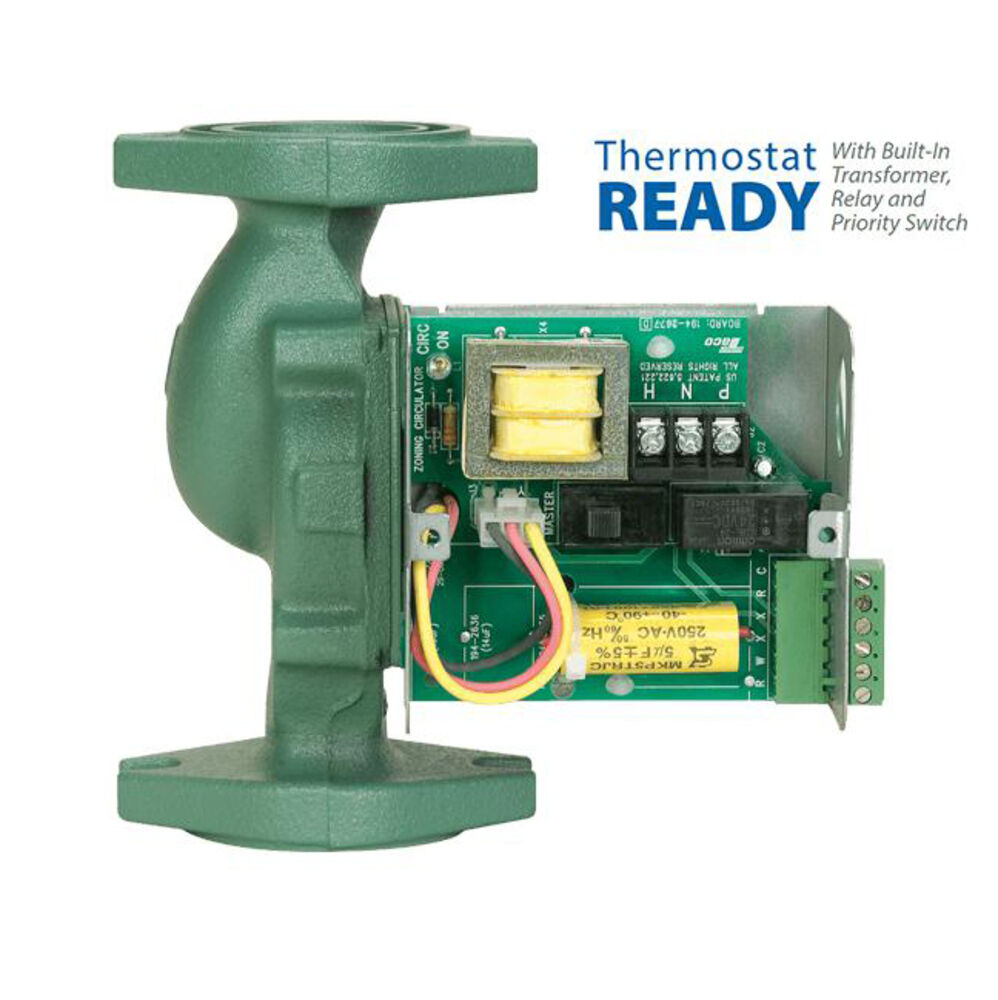 0010-ZF3-2 Taco® 0010-ZF3-2 00 Cast Iron Priority Zoning Circulator Pump, 32 gpm Flow Rate, 3/4, 1-1/4, 1, 1-1/2 in Inlet, 115 V, 1 Phase, Less Flange