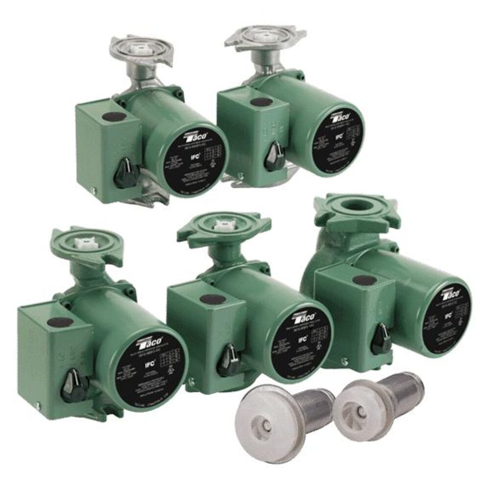 Taco® 0015-MSF3-1IFC 00 3 Speed Cast Iron Circulator with Integral Flow Check, 0 to 18 gpm, 3/4 to 1-1/2" Inlet & Outlet, 115 V, 1 Phase