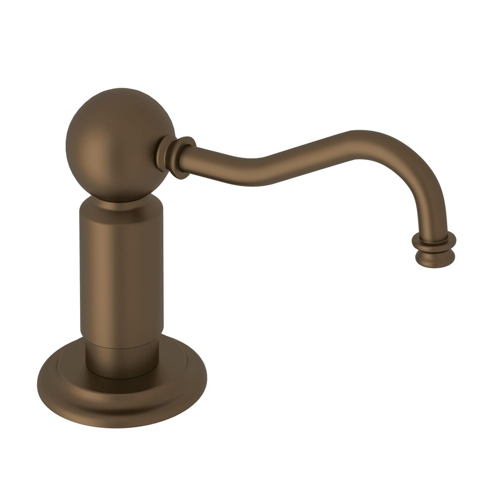 Perrin & Rowe LS850PEB Soap Lotion Dispenser Traditional Style, 12 oz Capacity, Deck Mounting, Brass, English Bronze