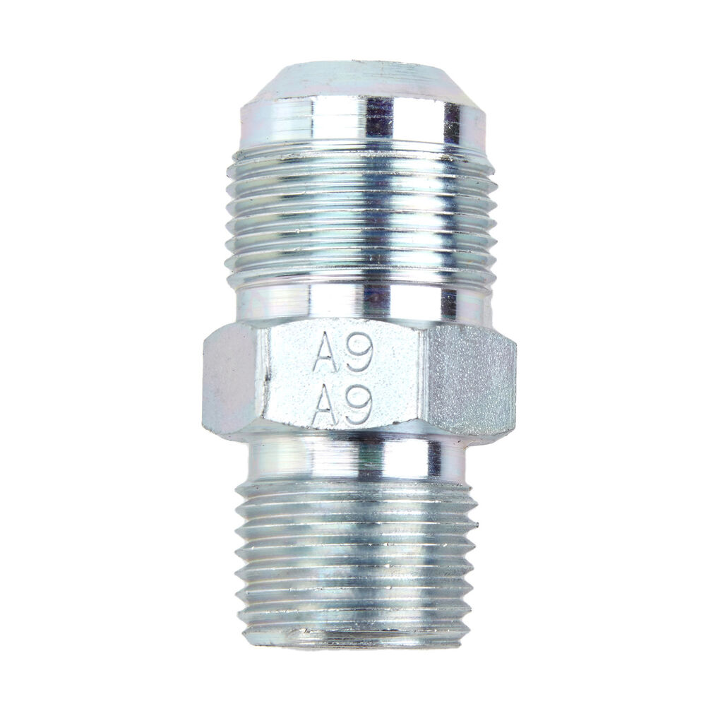 5/8" OD Flare x 1/2" MIP Tapped 3/8" FIP Gas Flare Adapter