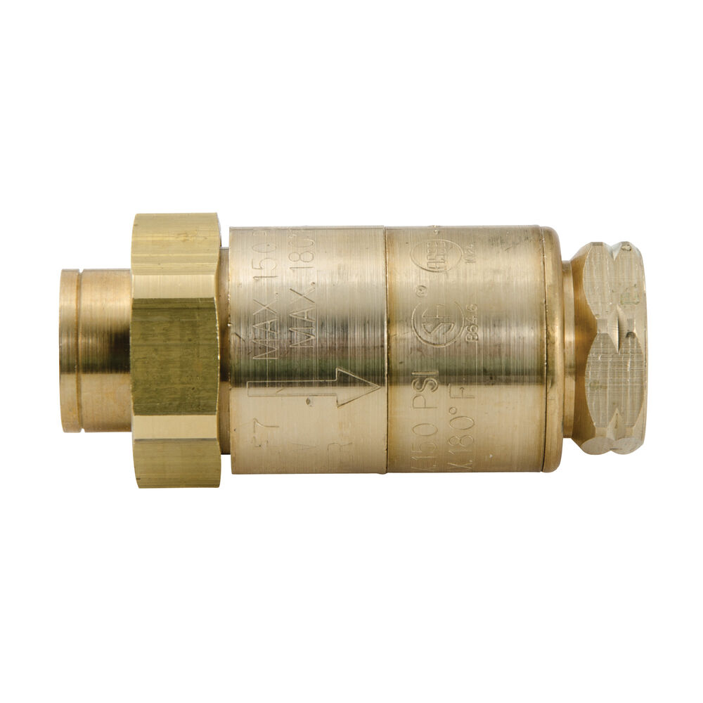 3/8" Lead Free Dual Check Valve Backflow Preventer, Cast Copper Silicon Alloy