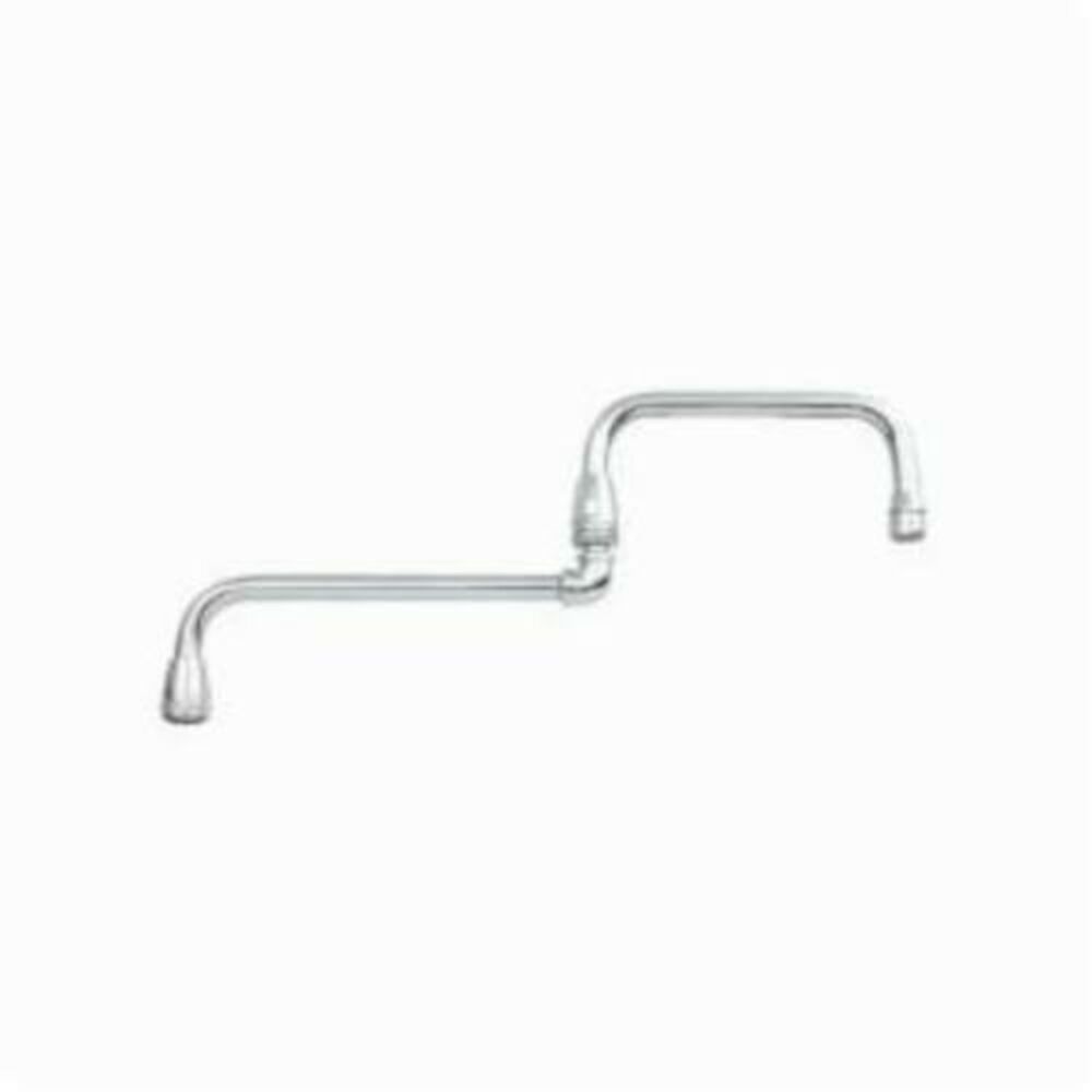 Moen® S0012 M-DURA™ Multi-Bend Spout, 18 in, Brass, Chrome Plated, Import, Commercial