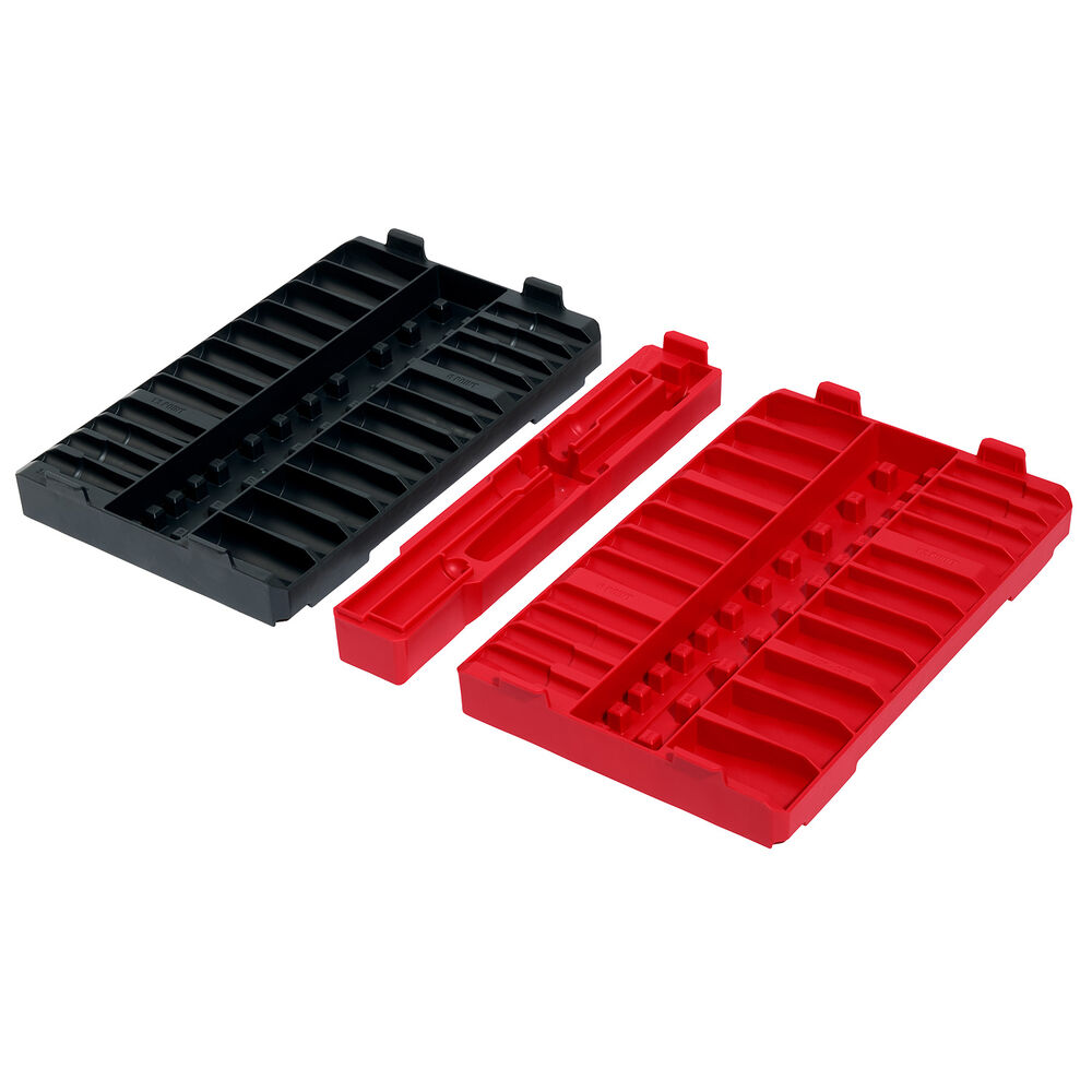 Milwaukee® Tool 48-22-9285T 98pc 3/8" Drive 6-Point & 12-Point Metric & SAE Ratchet and Socket Trays (Tray Only)