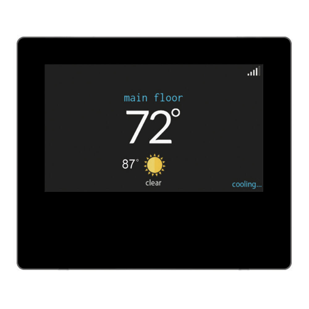 SYST0201CW Ion™ Black System Control Programmable WiFi Thermostat, Touchscreen