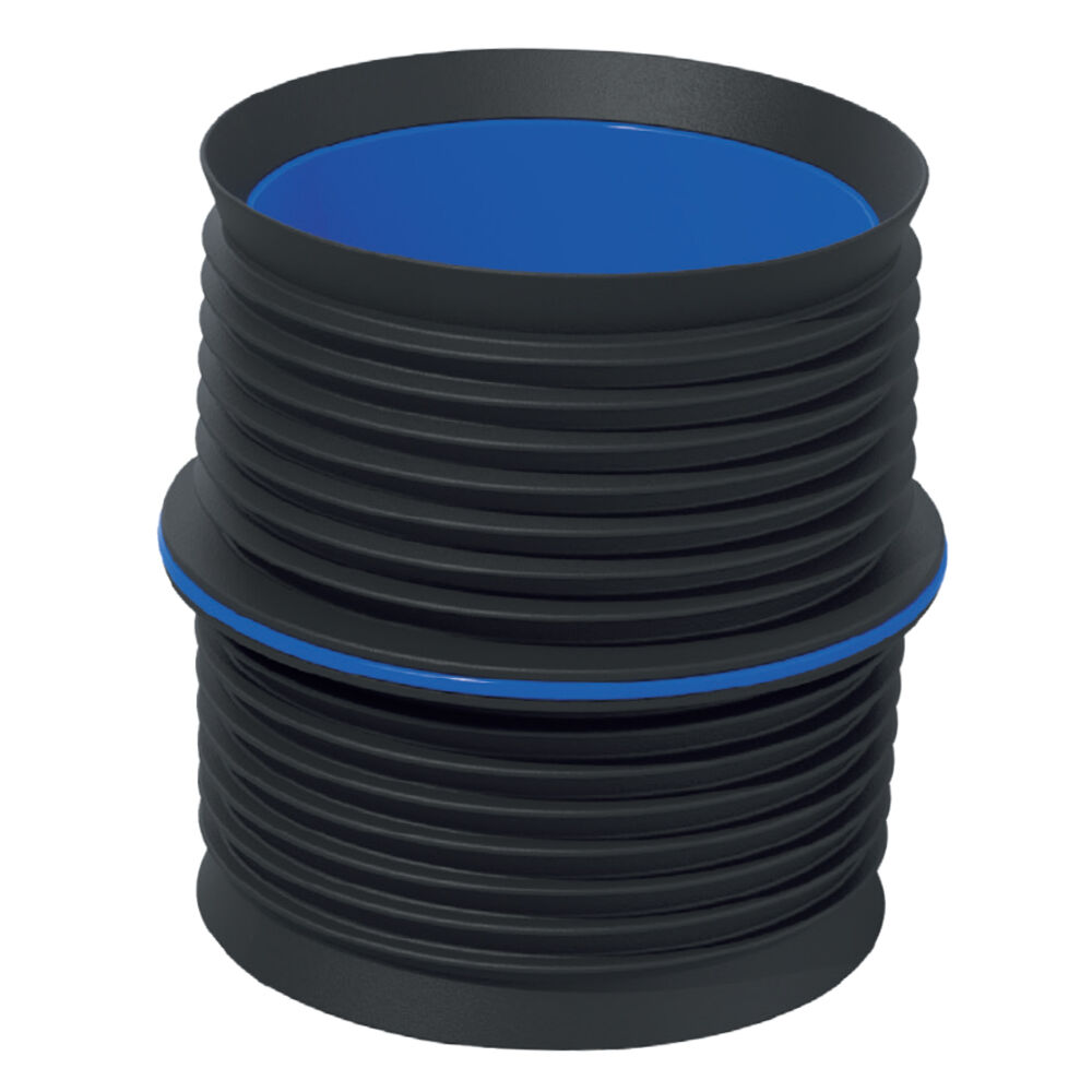 Fernco IC66P ICON 6" Internal Pushfit Straight Connector Coupling, ABS and EPDM