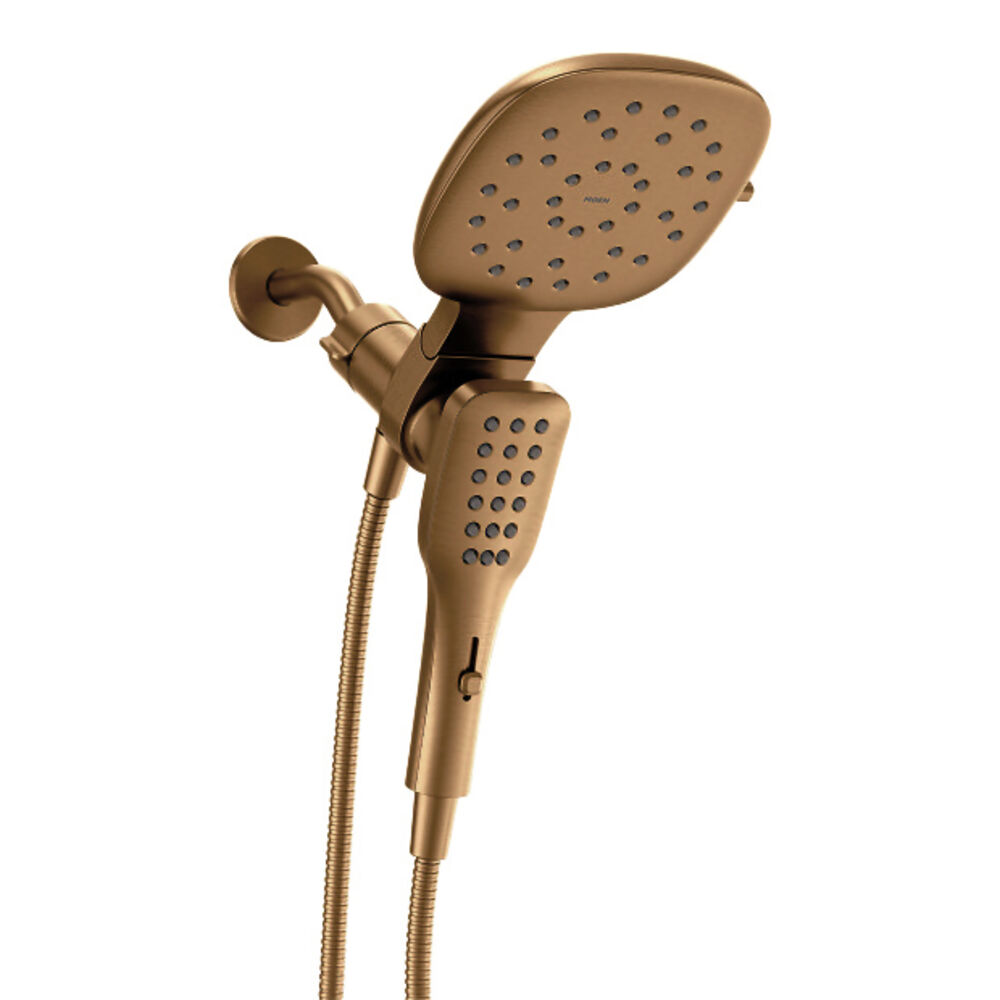 Moen 220C5BZG Verso™ ADA Combination Rainshower / Handshower w/ Infiniti Dial & Magnetix™ Docking, 2.5 gpm, Bronzed Gold