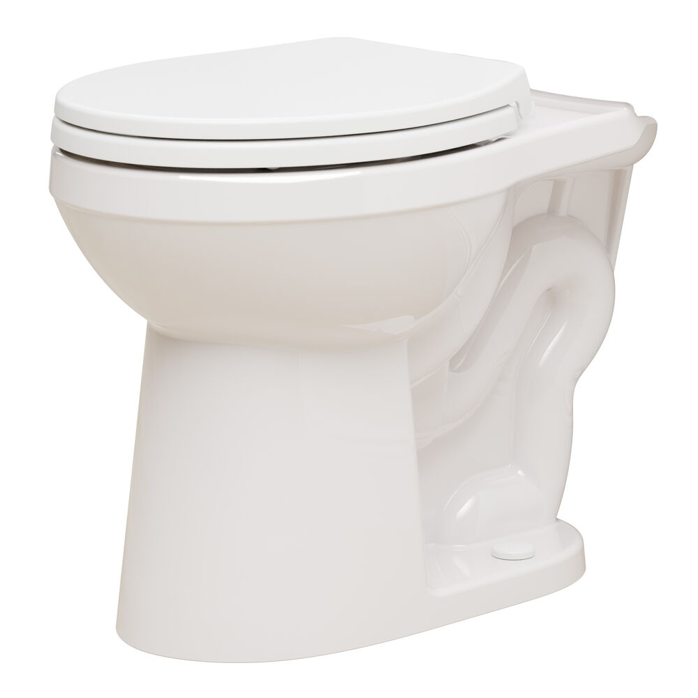 Gerber GMX21958 MAXWELL CHOICE™ ErgoHeight™ ADA Round Front Toilet Bowl, 1.6 gpf, Vitreous China, White