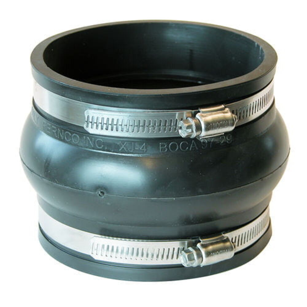 XJ-4 Fernco 4" Expansion Joint Coupling, Flexible PVC