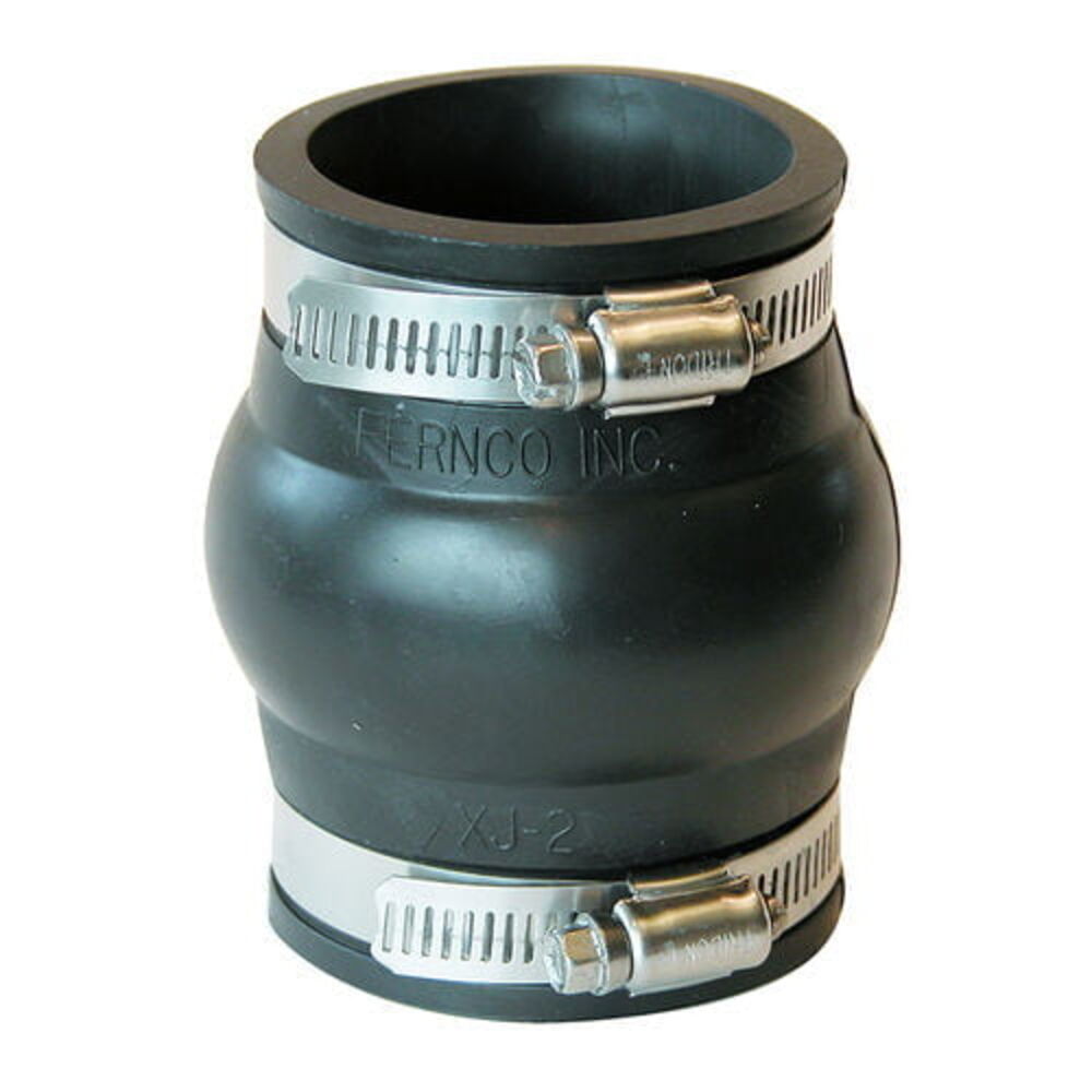 XJ-2 Fernco 2" Expansion Joint Coupling, Flexible PVC