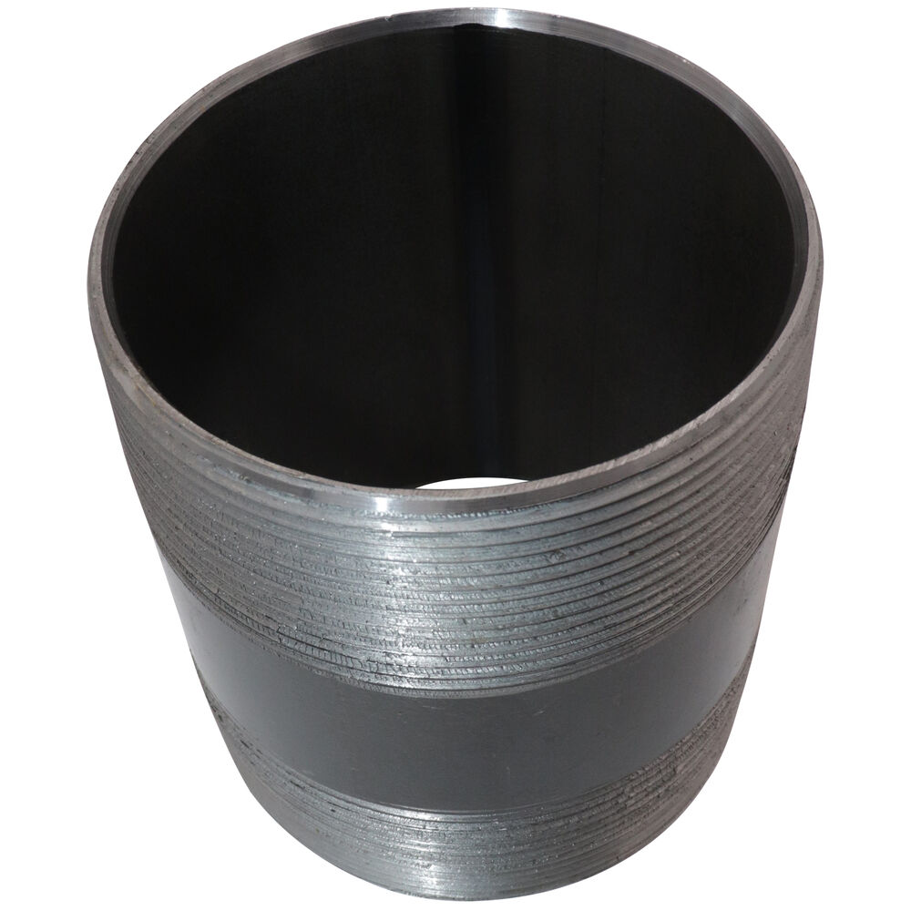 Pipe Nipple, 4 inx5" L NPT, Steel, Black, SCH 40/STD, Welded, Import