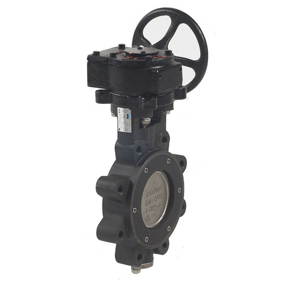 HP1LCS4213 100 HP Series 10" High Performance Lug Style Butterfly Valve w/ Gear Operation, Carbon Steel Body