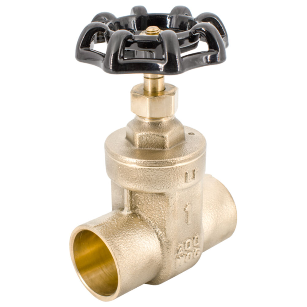 LEGEND 104-403NL S-401NL 1/2" No Lead Forged Brass Gate Valve w/ Handwheel Actuator, C x C End Style, Cast Brass Body