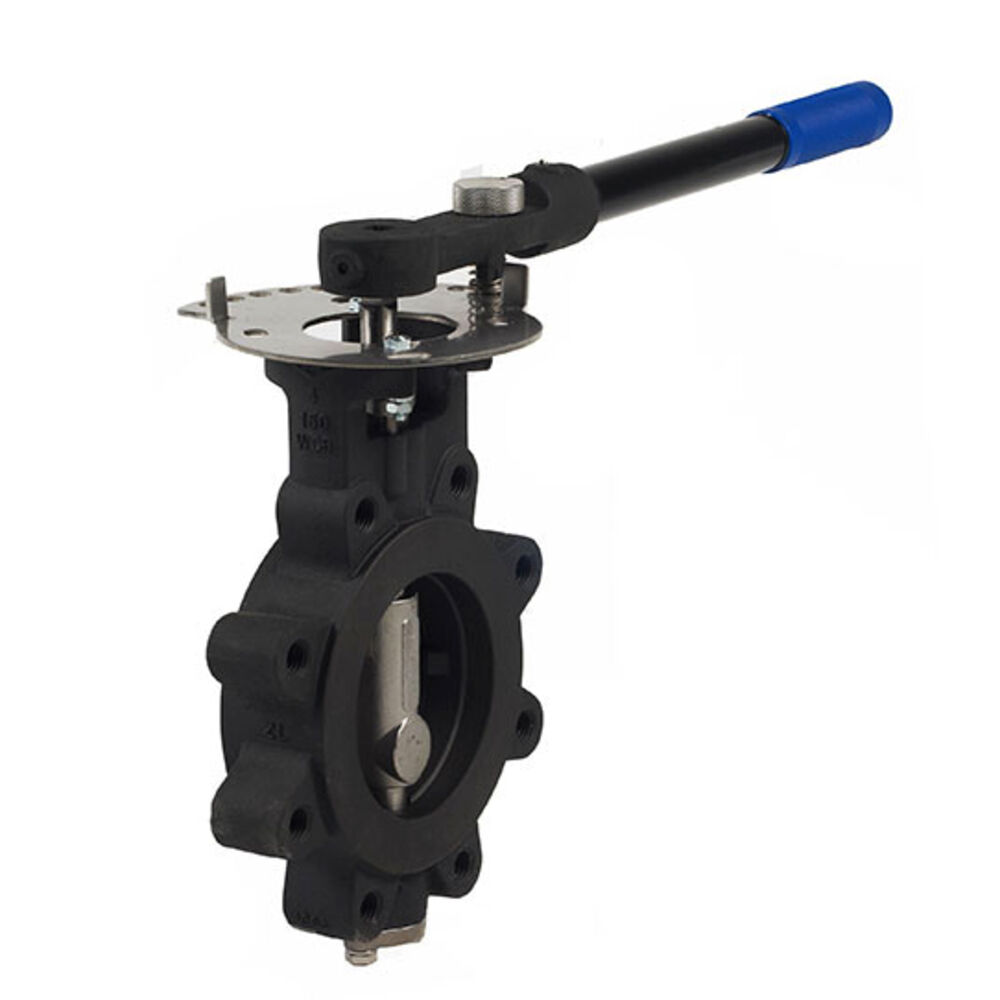 HP1LCS4212 040 HP Series 4" High Performance Lug Style Butterfly Valve w/ Lever Operation, Carbon Steel Body