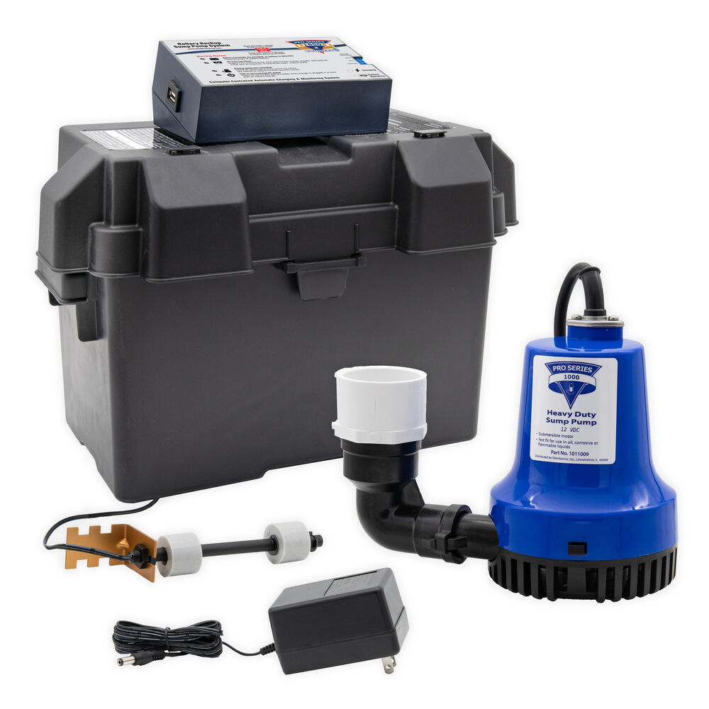 Pro Series™ PHCC 1850 Backup Sump Pump w/ USB, 12 V