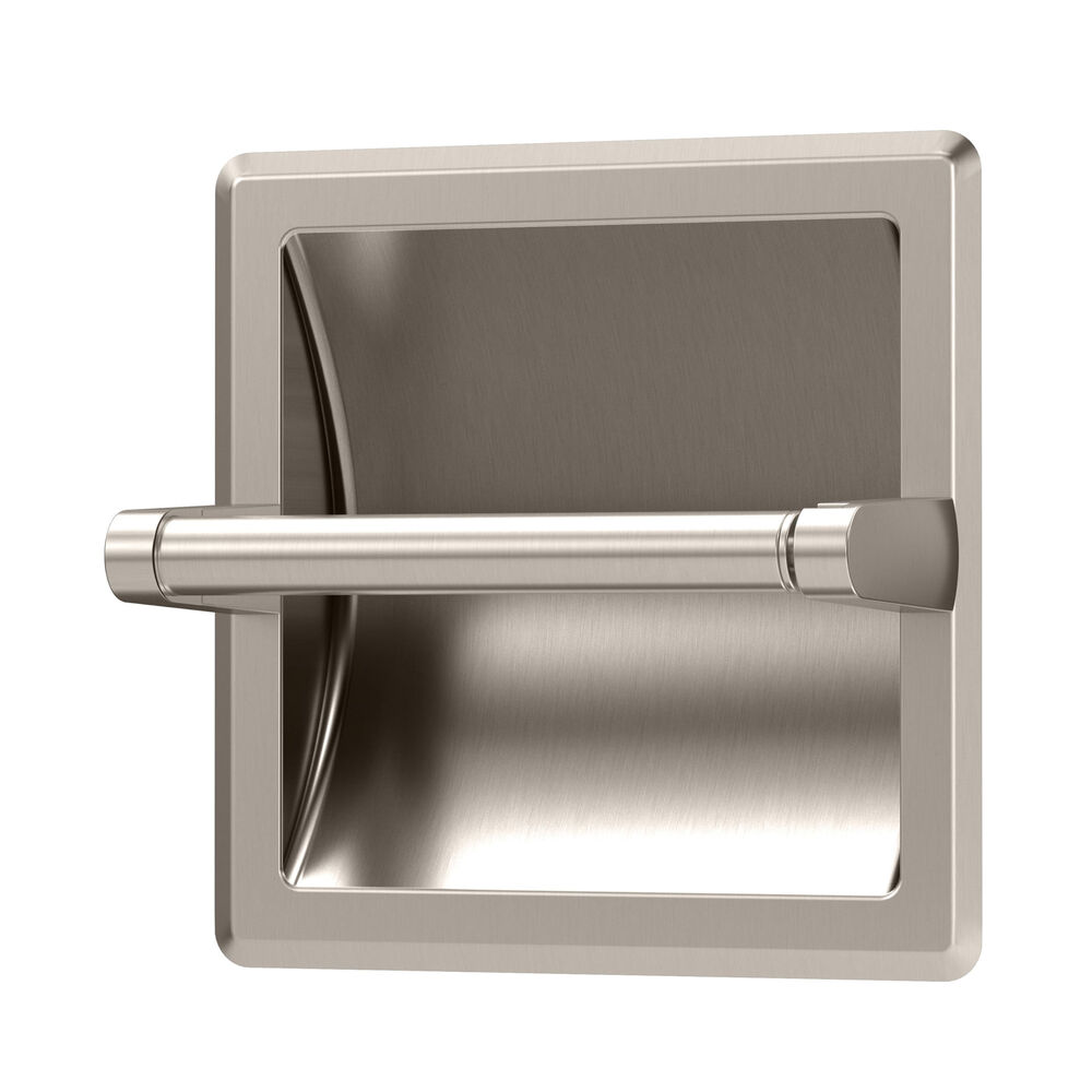 Gatco® 751 SN Recessed Pivoting Toilet Paper Holder, Metal, Satin Nickel