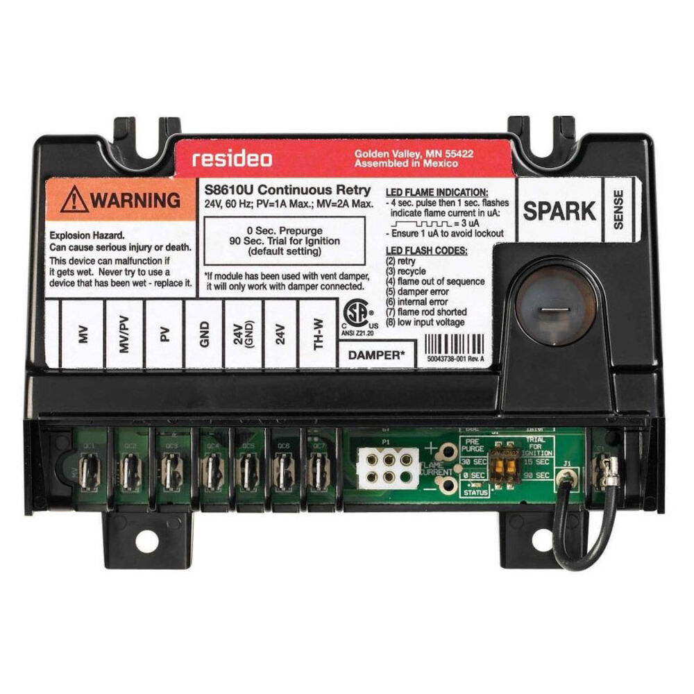 Resideo S8610U3009/U Mult-System Intermittent Pilot Ignition Module, 24 V