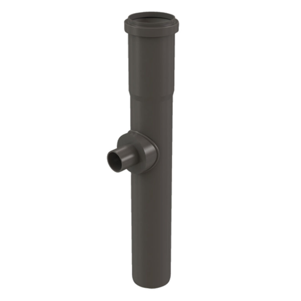 Centrotherm InnoFlue® ISHDT02 2" Horizontal Drain Tee, 9.8" L, Gray