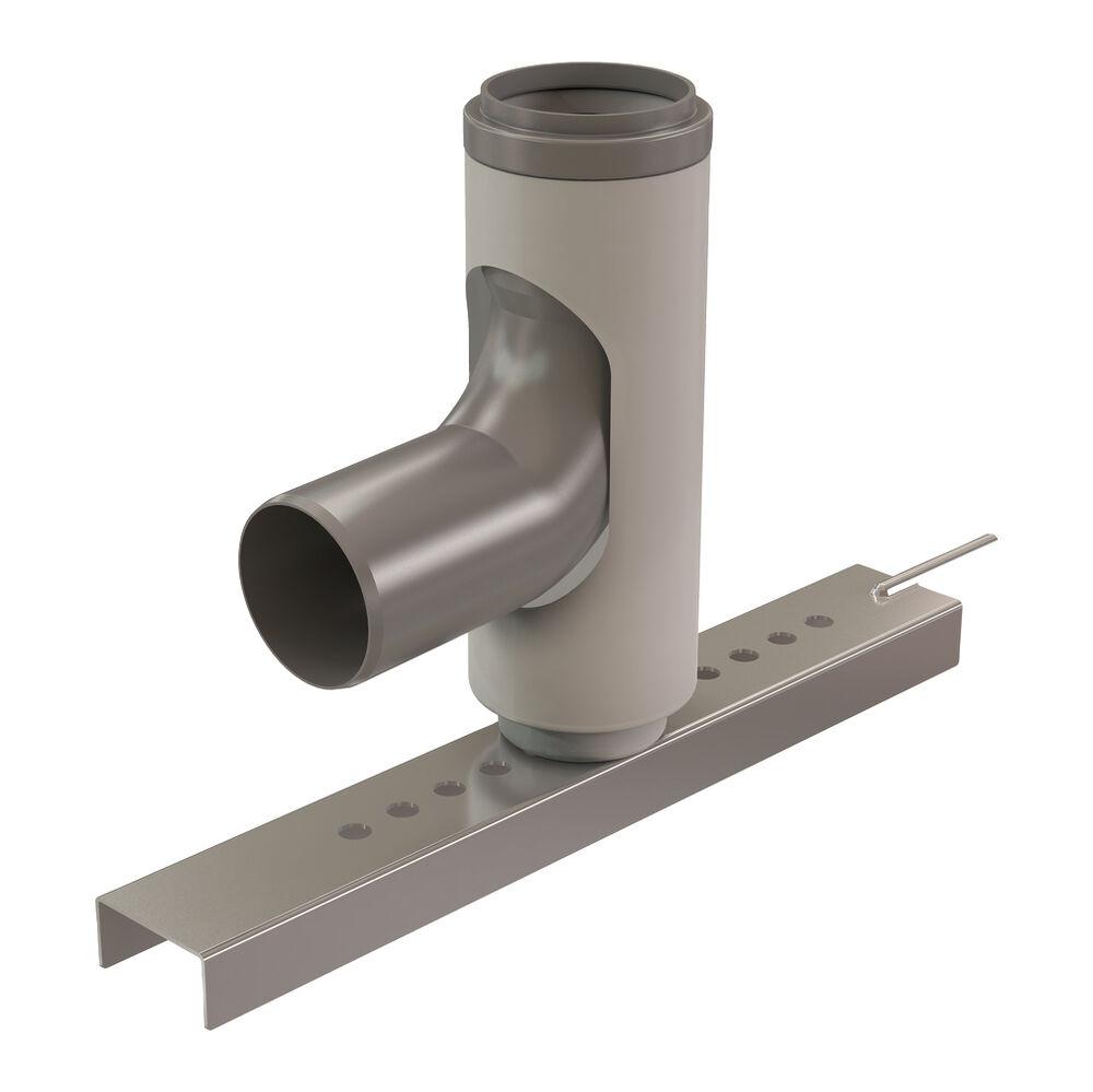 Centrotherm InnoFlue® ISBS0287 Single Wall Base Support, 2" ID x 3" OD, Polypropylene, Domestic