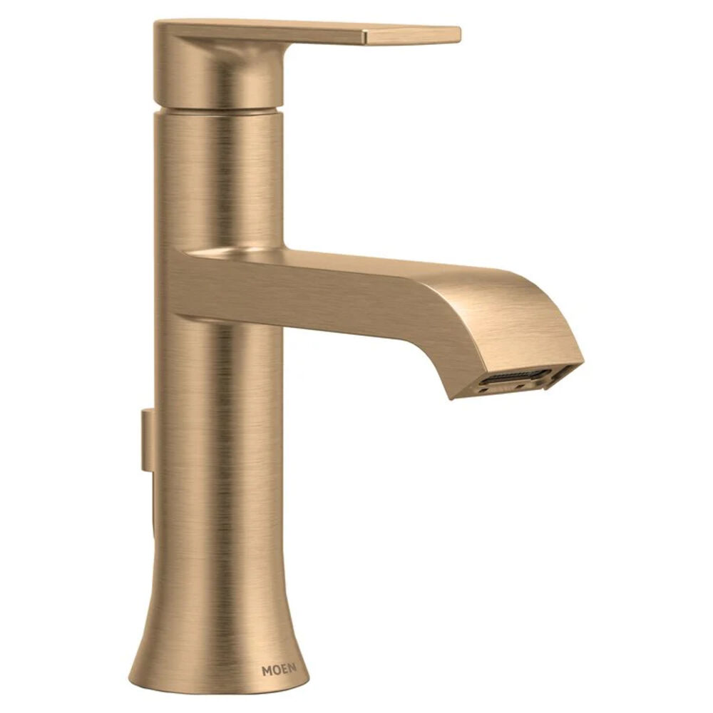 Moen 6706BZG Genta LX 1-Hole 1 Lever Handle Centerset ADA Bathroom Faucet w/ Lift Rod, 1 gpm, Bronzed Gold