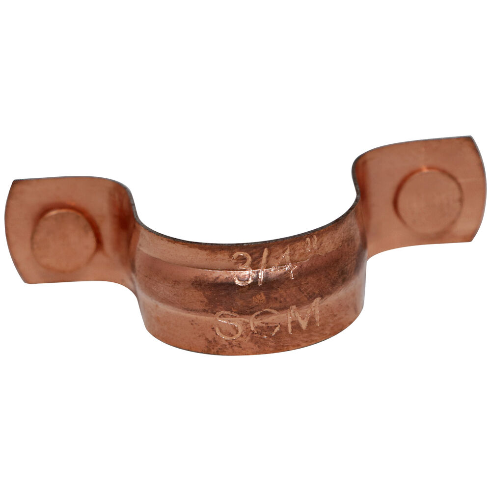 501-3 2-Hole Tube Strap With Zinc Coated Nail, 3/4" Tube, 13 lb Load, Steel, Galvanized, Domestic