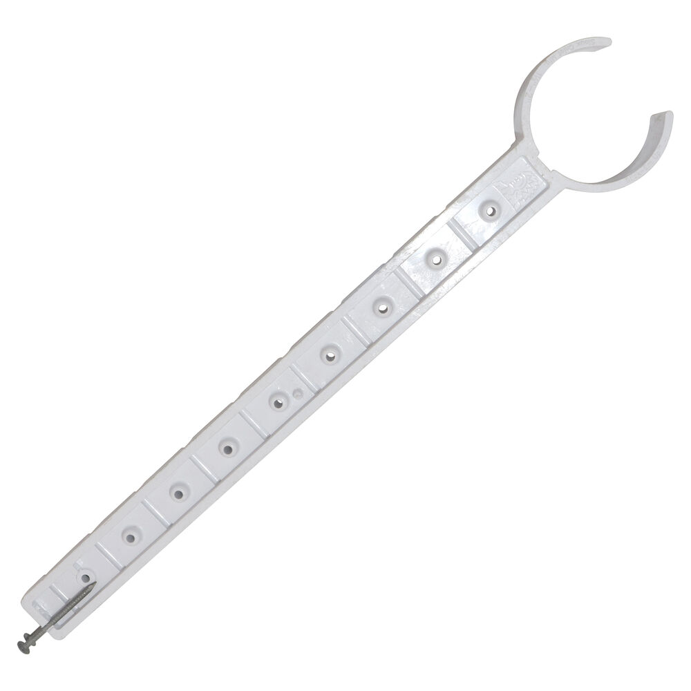 StickEmUp™ 549-712 DWV J-Hook, 1-1/2 to 2" Pipe/Tube, 25 lb Load, ABS, Domestic