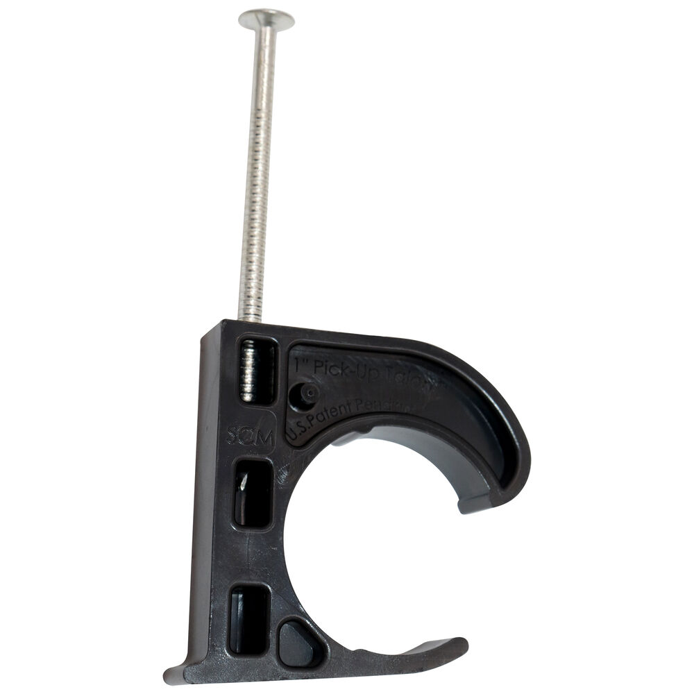 PickUp Talon™ 556-4 Isolating Tube Hanger Drive Hook with Nail, 1" CTS Pipe/Tube, 24 lb Load, Polyethylene, Domestic