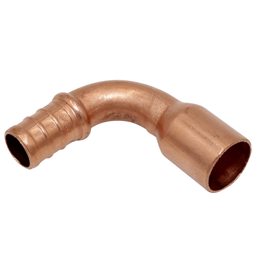 PowerPEX® 632X222 PowerPEX® F1807 Crimp PEX No Lead Male Sweat Elbow Adapter, 1/2 in
