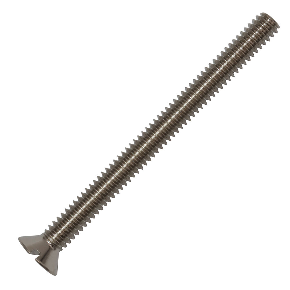 874-3C Cleanout Cover Screw, Imperial, 1/4-20, 3" OAL, Chrome Plated