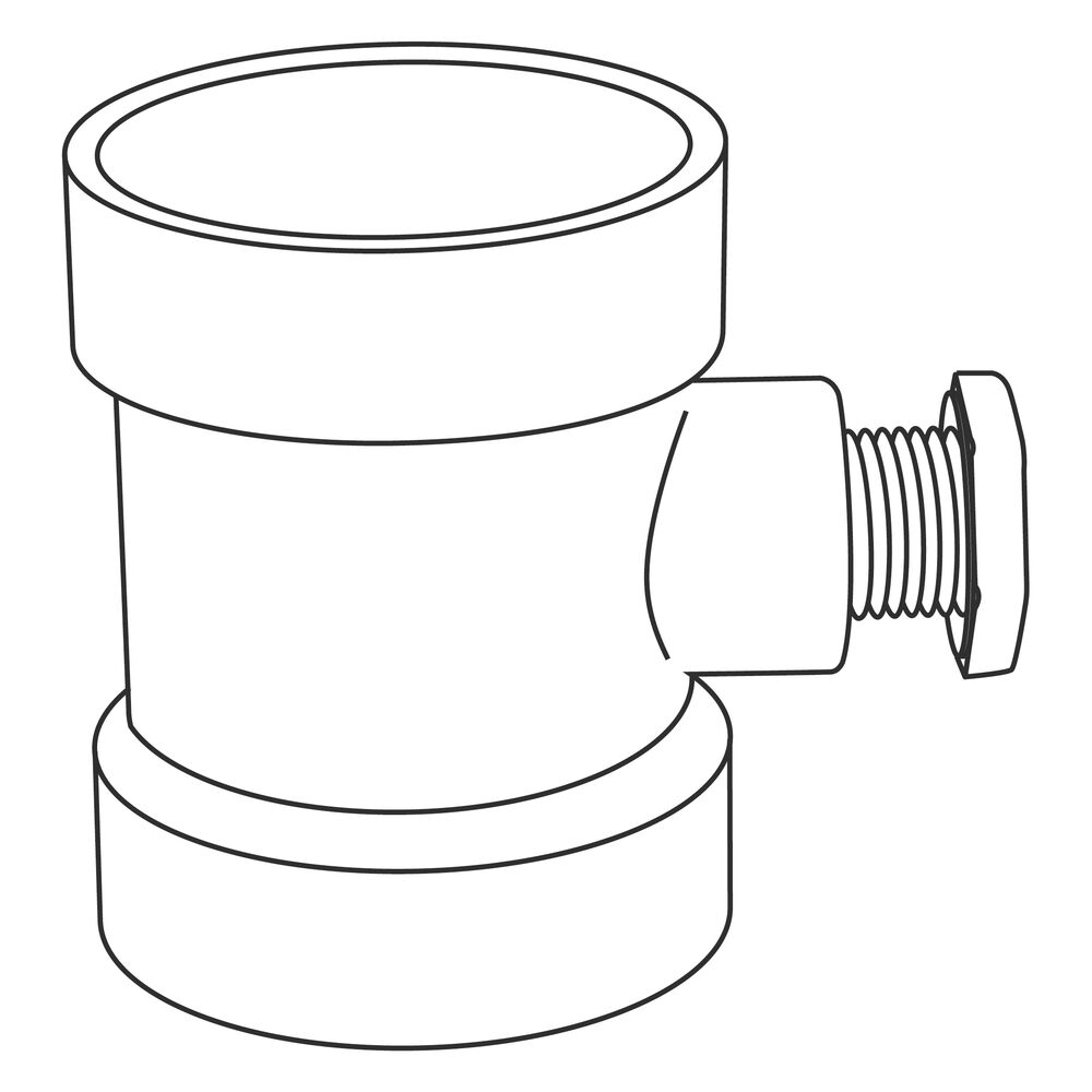 IPEX System 1738® 397511 FGV Access Tee, PVC, 2 x 2 x 1-1/2" Dia, Import