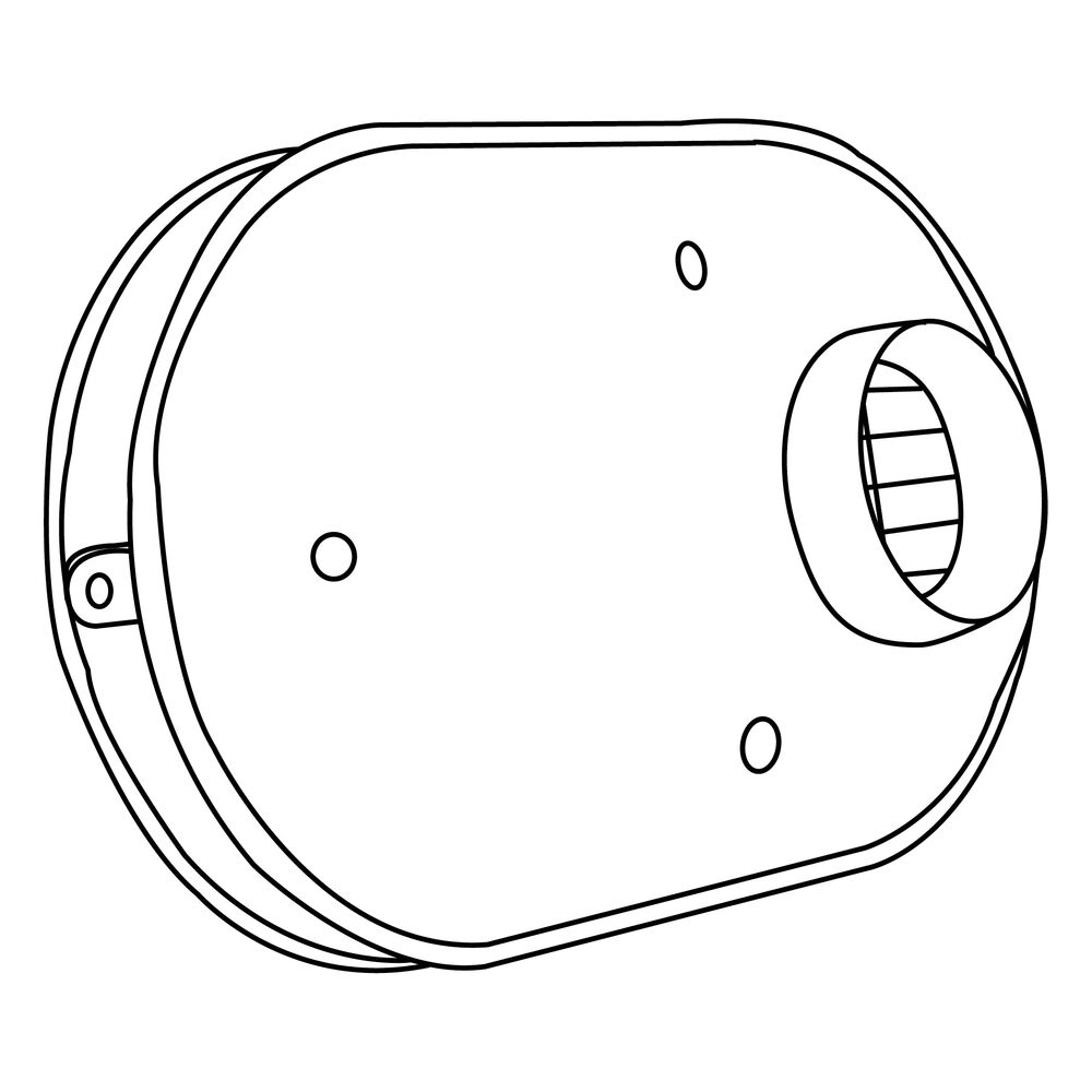 IPEX System 1738® 397986 FGV Side Wall Termination Kit, 4" Vent, Wall Mount, PVC