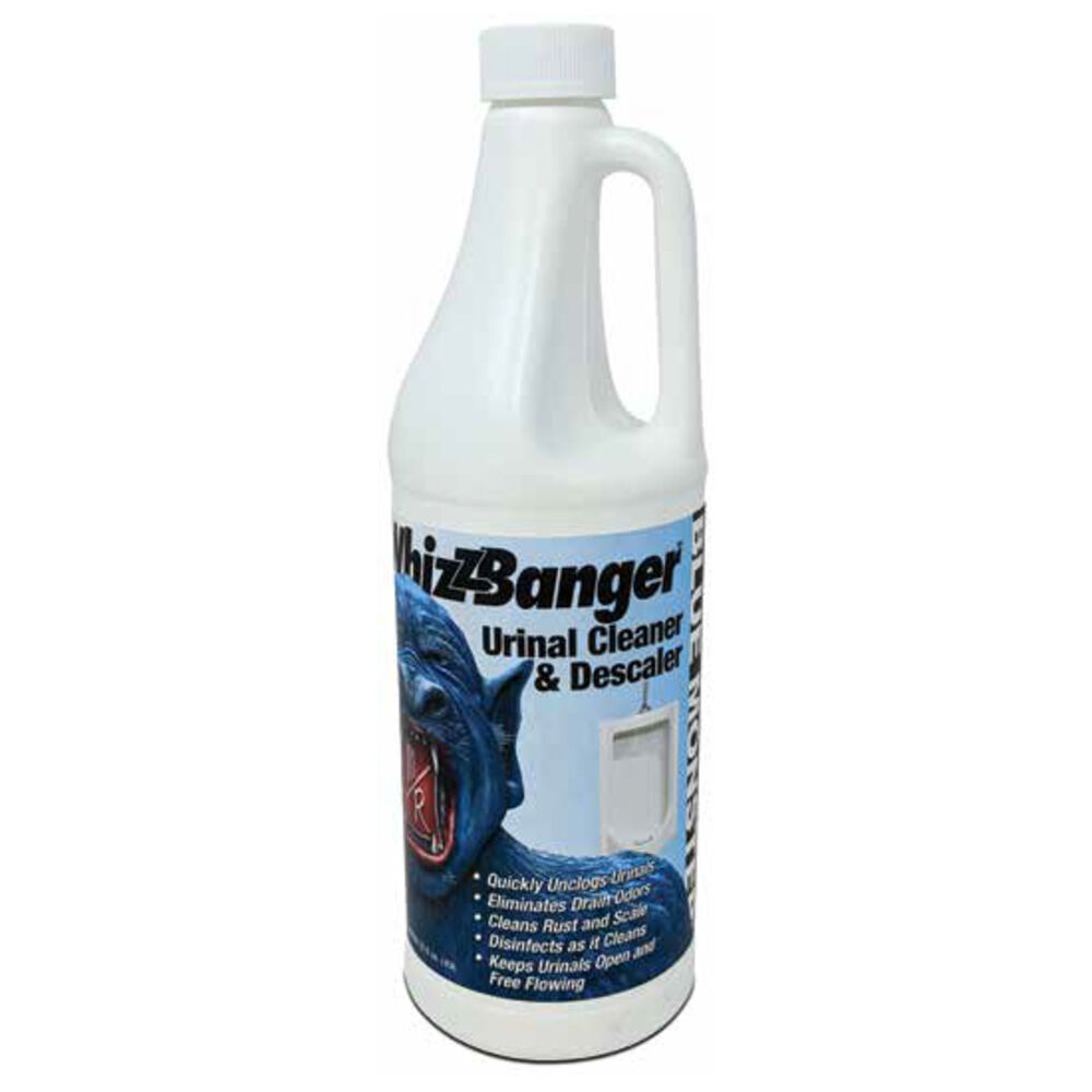 76056 Cleanfit Blue Monster® 32oz (1 QT) WHIZZ Banger Urinal Cleaner / Descaler