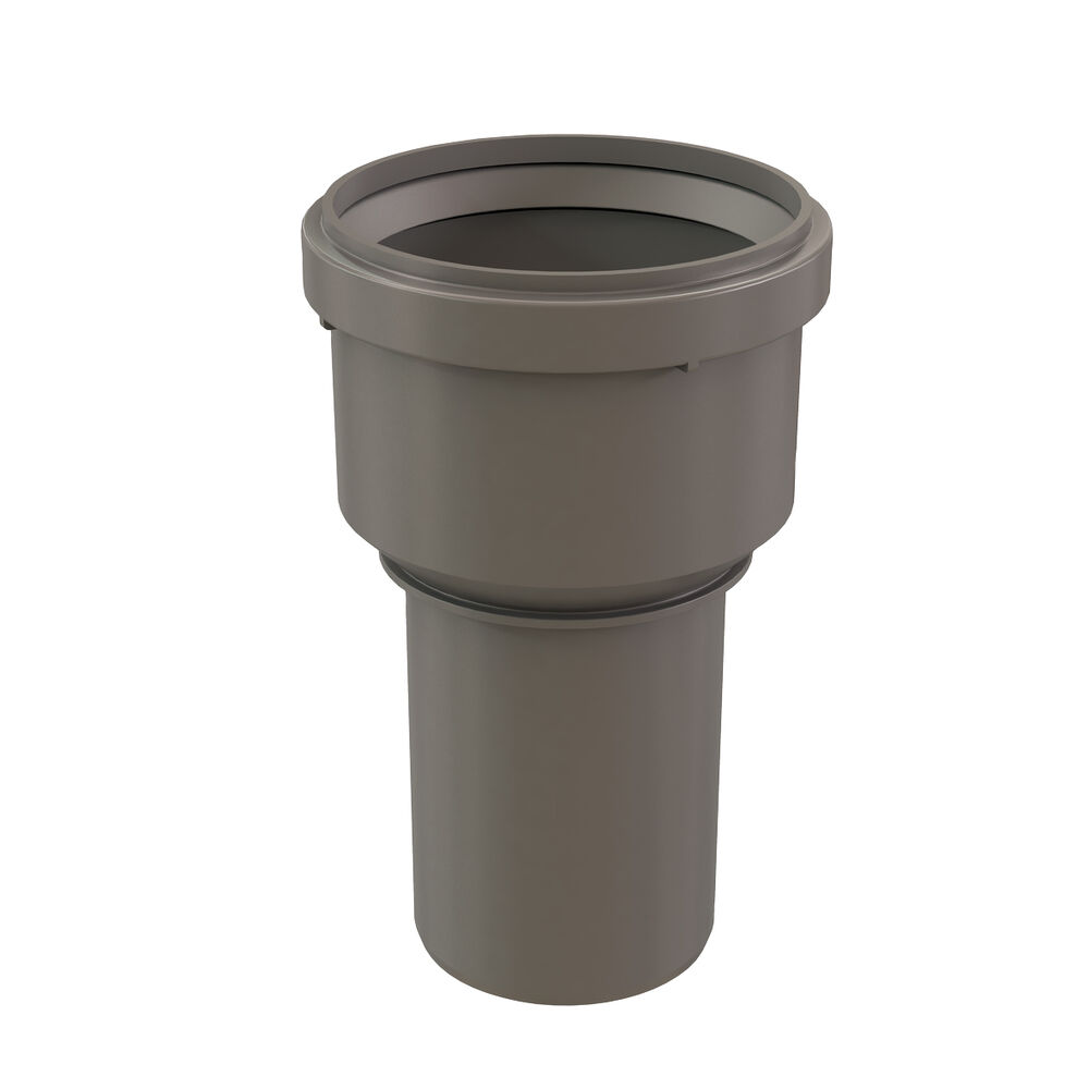 Centrotherm InnoFlue® ISIA0203 Single Wall 2" to 3" Centric Increaser, 2 to 3" Dia x 5.9" L, Polypropylene, Gray