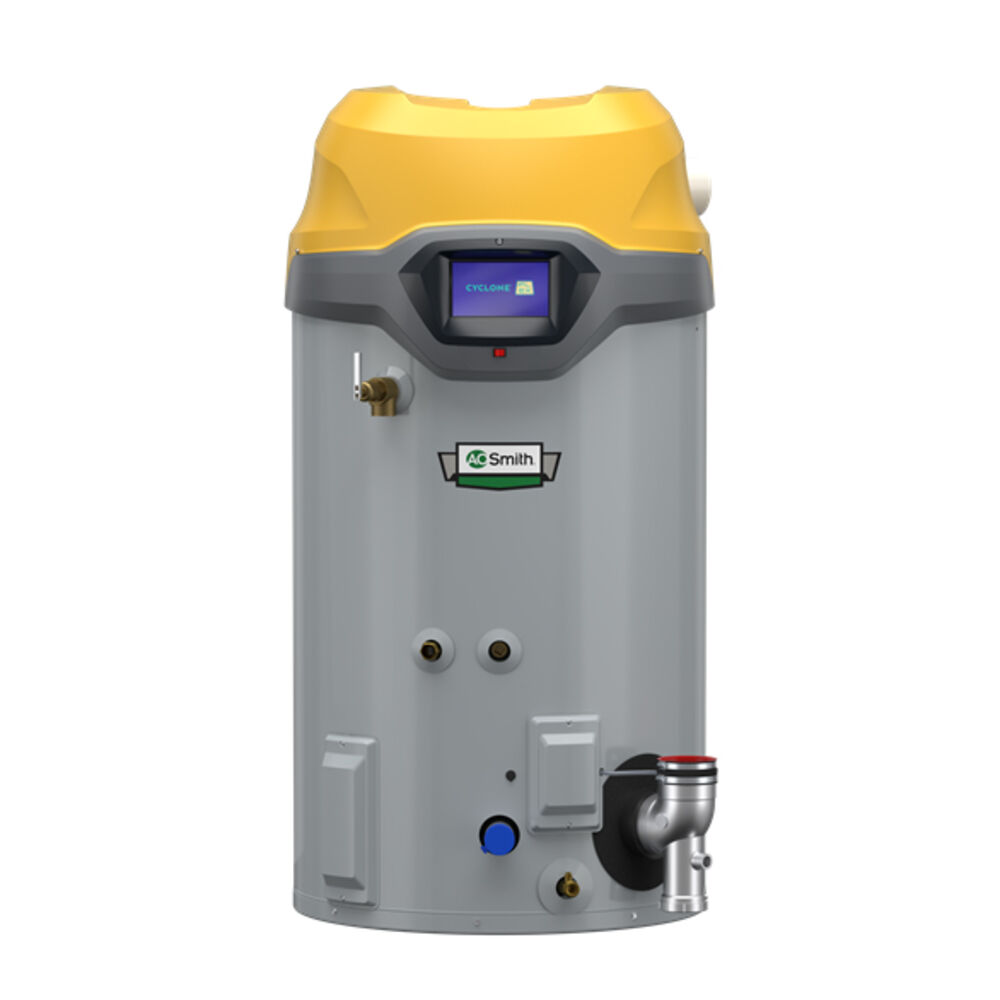 A.O Smith BTH 120A Cyclone® FLEX™ 60-Gallon Condensing Commercial Gas Water Heater w/ Adaptive Gas Technology, Tall LP 120K, ASME