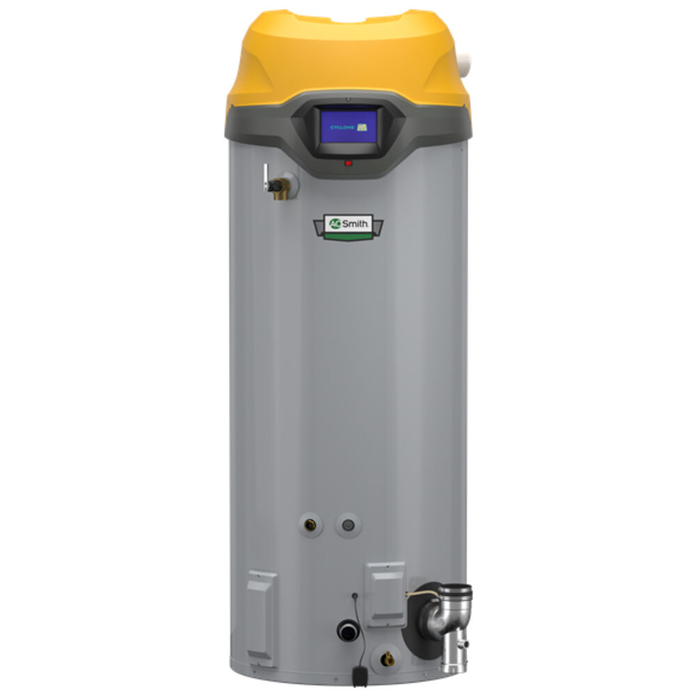 A.O Smith BTH 150 Cyclone® FLEX™ 100-Gallon Condensing Commercial Gas Water Heater with Adaptive Gas Technology, Tall LP 150K