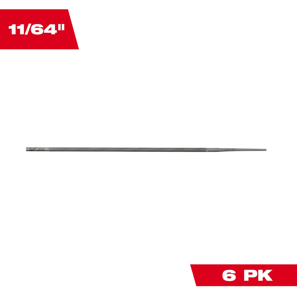 Milwaukee® Tool 49-16-2885 Round Saw Chain File, 11/64", 6 Pack