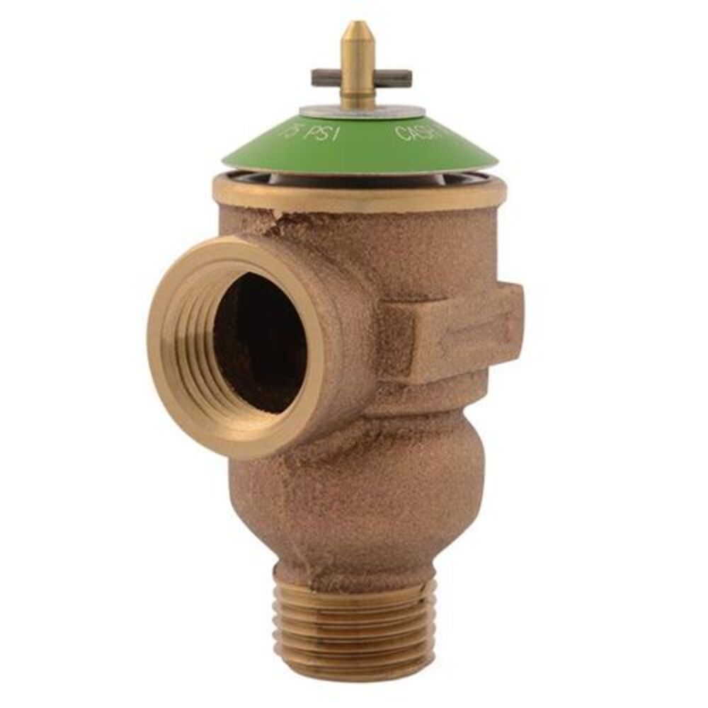 Cash Acme® 24799-0150 FWL-2 3/4" Pressure Relief Valve, MNPT x FNPT, 150 psi, Lead-Free