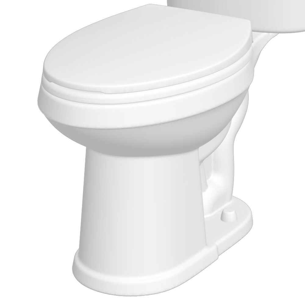 Gerber® GRN31128 Banner™ 1.28/1.6GPF Elongated ADA Toilet Bowl Only, 12" Rough-In, White