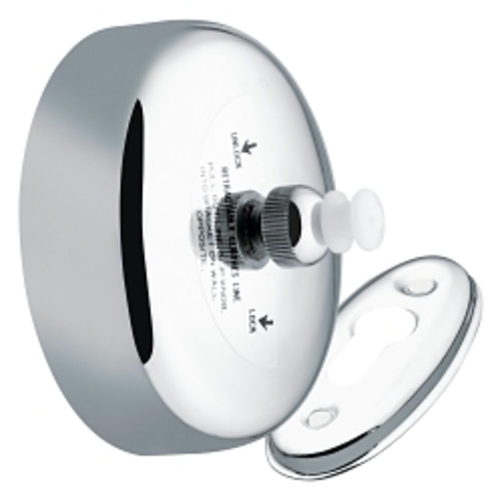 Moen® RR5506HD Hotel™ Motel Clothes Line, 3-5/8" Diax1-1/4" D, Chrome Plated, Import