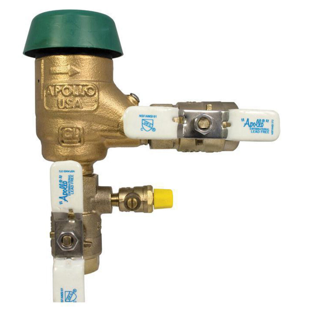 Apollo™ 4ALF904A2F SVB 4ALF Spill Resistant Backflow Preventer, 3/4" Nominal, Bronze Body, Pressure Vacuum Breaker