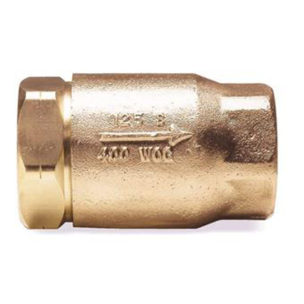 Apollo™ 61-101-01 CVB14 In-Line Check Valve, 1/4", FNPT, Low Lead Compliance: No, 0.85 gpm, Cast Bronze Body