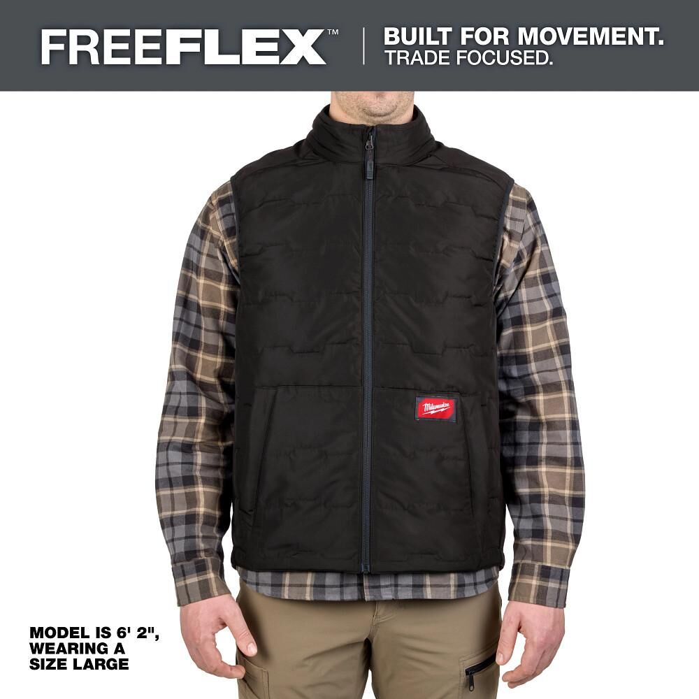 Milwaukee® Tool M350B FREEFLEX™ Lightweight Insulated Vest, Black