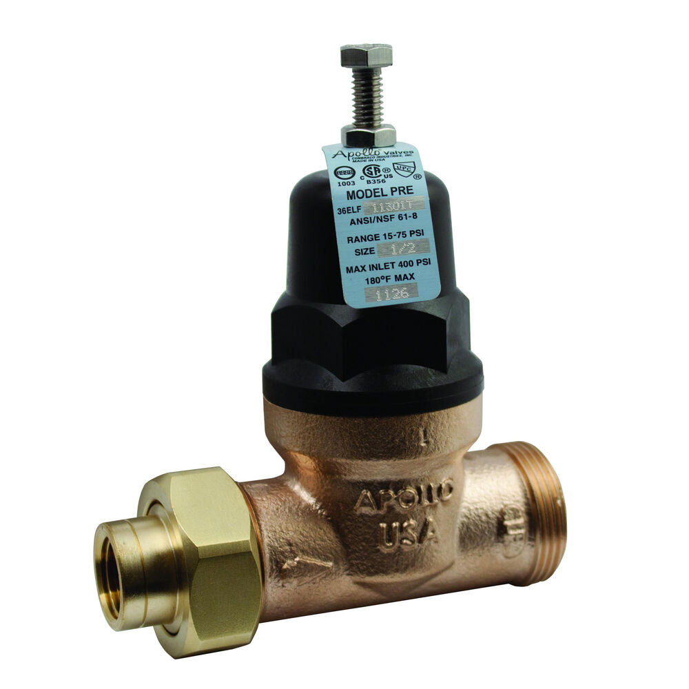 36ELF11801T Apollo™ 2" Pressure Reducing Valve, Single Union x FNPT, 15 to 75 psi, Bronze Body, Domestic