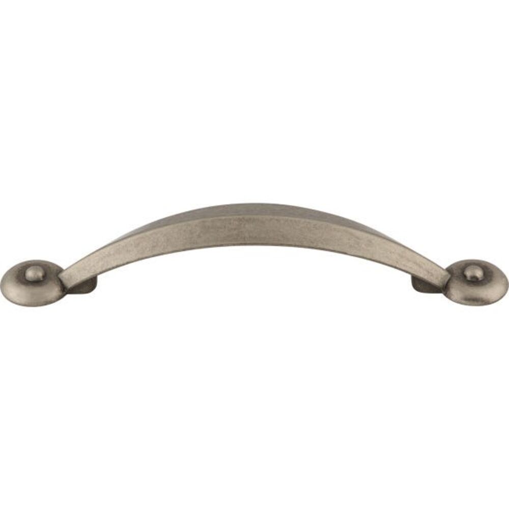 Top Knobs M1238-PTA Dakota 3-3/4" Angle Drawer Pull, Zinc, Antique Pewter