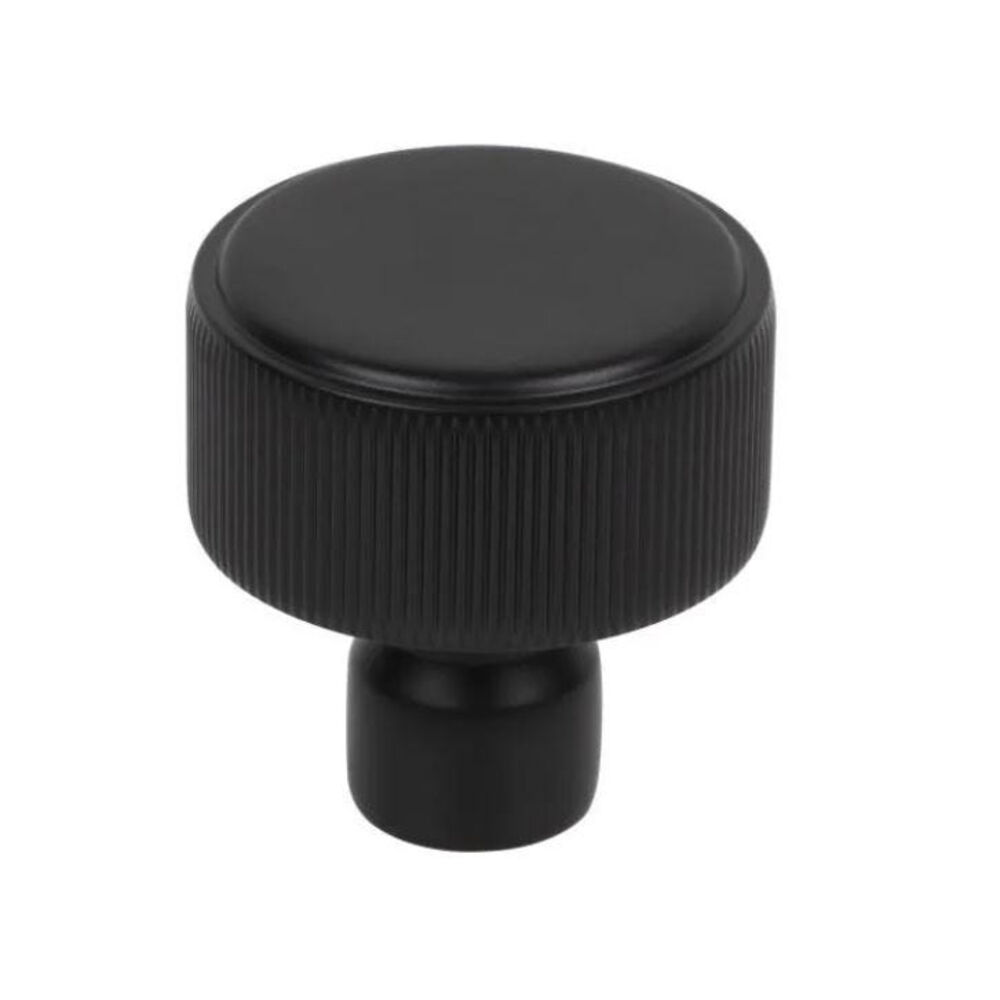 Top Knobs TK3250BLK Garrison 1-1/4" Dempsey Drawer Knob, Steel, Flat Black