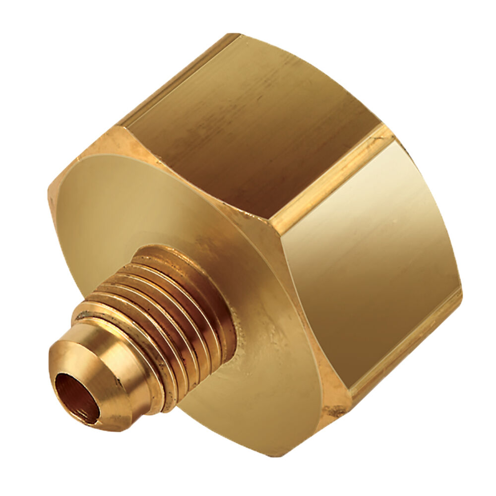 K1-1 JB Industries 3/4 x 1/4" Male Refrigerant Tank Adapter, NPS Cylinder x Flare, Brass, Domestic